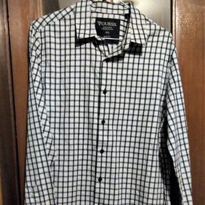 New!  Guess 100% Cotton Men's Small  Slim Fit Shirt